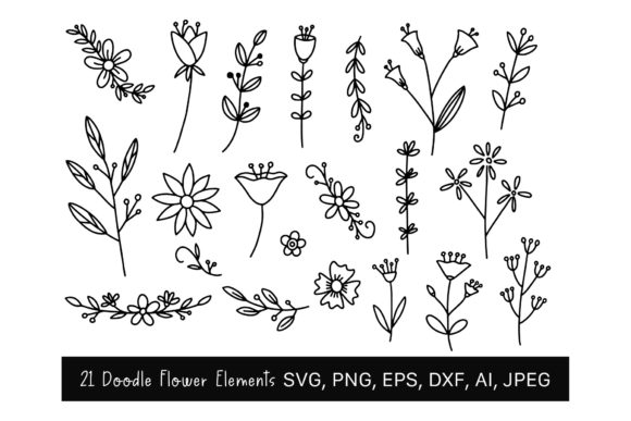 21 Flowers SVG, Hand Drawn, Doodle: A Brand Designer’s Review