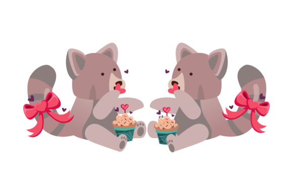 Bear Couple Giving Each Other Flowers: A Versatile Graphic Design Asset for Creative Sellers