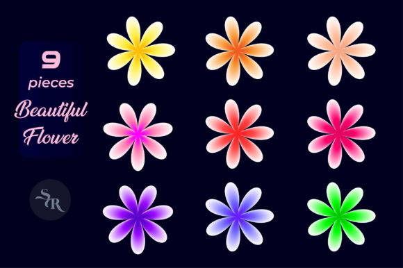 Beautiful Flowers Set Graphics and Illustrations Review