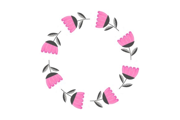 Beauty Flowers Ornament Art Design: A Versatile Graphic for Branding and Marketing
