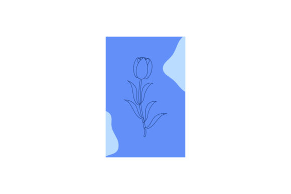 Beauty Spring Flowers Card Design: Graphics and Illustrations for Sellers