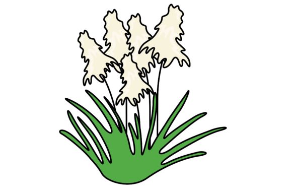 Blossom White Flowers Sticker Vector: A Versatile Graphic for Handmade Creations