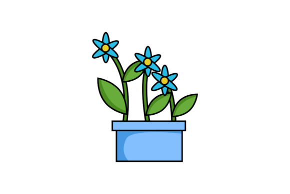 Blue Hand Drawn Flowers: A Versatile Graphic Design Asset for Modern Branding