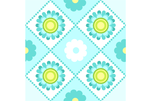 Decorative Tiles with Blue Flowers: A Graphic Design Asset for Local Branding