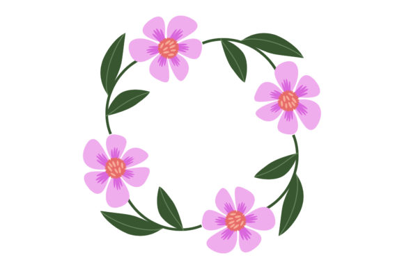 Flowers Frame Element Elegant: A Must-Have Graphic Design Asset for Handmade Creations