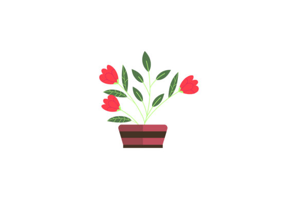Flowers Pot Fresh Decoration Graphics and Illustrations Review