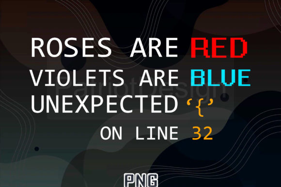 IT Developer Quote Roses Are Red PNG Graphics and Illustrations