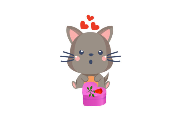Kucung with Flowers and Gifts Graphics and Illustrations Review