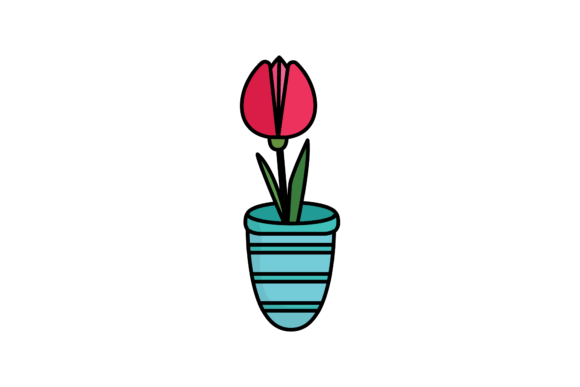 Red Hand Drawn Flowers: A Versatile Graphic Design Asset for Creative Marketers