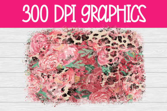 Roses Cheetah Grunge Background: A Practical Graphic Design Asset for Creative Sellers