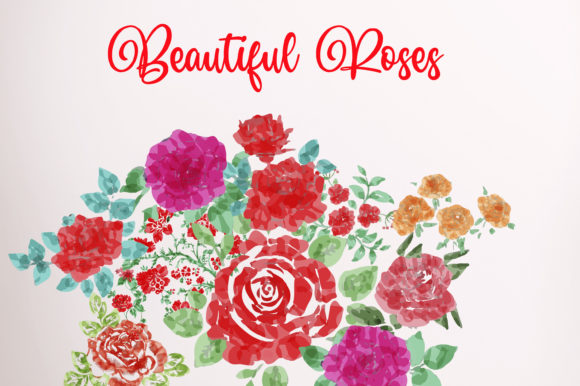 Roses Watercolor Design Free: A Versatile Graphic Asset for Local Business Branding