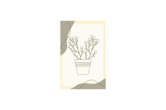 Spring Flowers Card Nature Modern Graphics and Illustrations Review