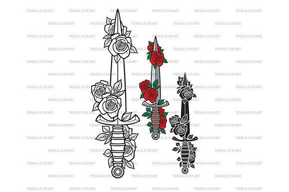 Vintage Knife with Roses Embroidery Review